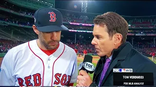 JD Martinez interview on the win  in game 1 of the World Series vs Dodgers