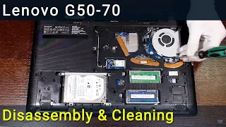 Lenovo G50-70 Разборка, чистка вентилятора от пыли