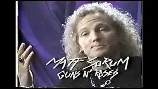 Matt Sorum interrupts Duff McKagan from Guns N' Roses in this Rare interview clip from 1991