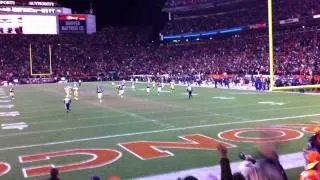 Tim Tebow 80 Yard Pass to Demaryius Thomas FROM THE STANDS! to Beat the Steelers