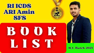 RI ICDS ARI Amin SFS | BOOK LIST | OSSSC Combined Recruitment Examination 2023 - 2024