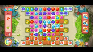 Gardenscapes Level 1630 [No booster] [Hard Level] #androidgameplay #powerseekers #gardenscapesgame