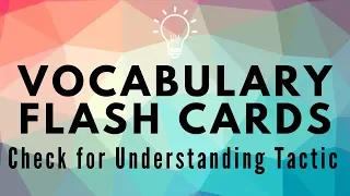 Vocabulary Flash Cards