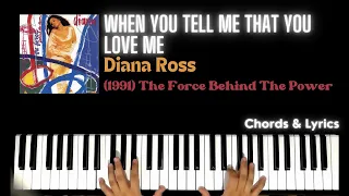 When You Tell Me That You Love Me - Diana Ross | Piano ~ Cover ~ Accompaniment ~ Backing Track ~