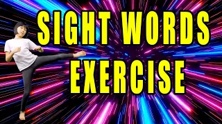 Sight words exercise for kindergarten | Word fry  | High-frequency words