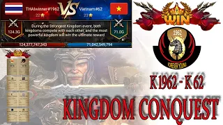 Clash of kings : K1962 - K62  Kingdom Conquest  Rally 321% DD & Accept Rally  King62