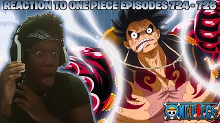 REACTION TO ONE PIECE EPISODES 724-726 DOFLAMINGO VS LUFFY PART 1 (NAH HE FINALLY WENT GEAR 4!!!!!!)