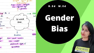 What is Gender bias? | Gender School and society | B.Ed | 2nd year