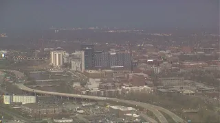 Time-lapse of solar eclipse in Columbus, Ohio