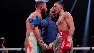 David Benavidez vs Caleb Plant - Full Fight Highlights