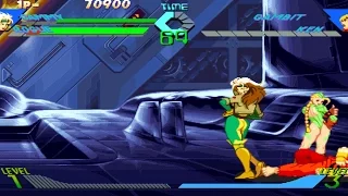 X-Men VS Street Fighter - Cammy/Rogue - Expert Difficulty Playthrough