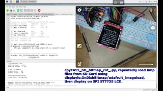 STM32F411/CircuitPython 7, read SD Card, load bitmap and display on ST7735 LCD