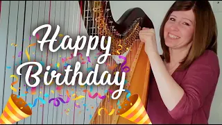 Happy Birthday (Harp Cover) + Lever & Pedal Harp Sheet Music