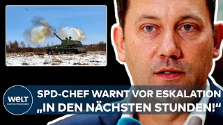 LARS KLINGBEIL: "Sehr besorgt!" SPD-Chef warnt vor Ukraine-Eskalation "in den nächsten Stunden"