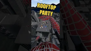 Spider-Man VR ROOFTOP PARTY 🥳🎉 #vr #virtualreality #gaming #spiderman