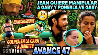 JEAN QUIERE PONER A GABY VS ESME😮 ELI G0LPEA A JANETTE💥 JHON cap 46 #survivor méxico 2024 Avance 47