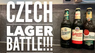 Pilsner Urquell Vs Staropramen Vs Budweiser Budvar | The Battle Of The Czech Lagers
