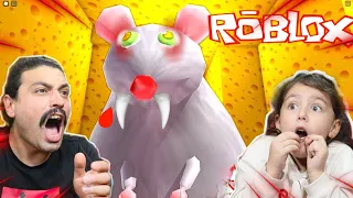 KORKUNÇ FARE PİŞİMİZDE BİZİ KOVALADI! 🐭 Roblox Cheese Escape