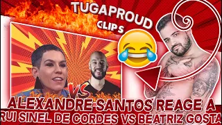 ALEXANDRE SANTOS REAGE A RUI SINEL DE CORDES VS BEATRIZ GOSTA