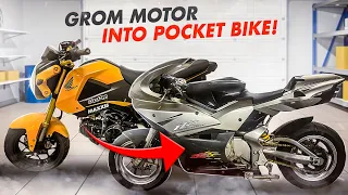 GROM MOTOR In SUPER POCKET BIKE! (Build Eps. 1)