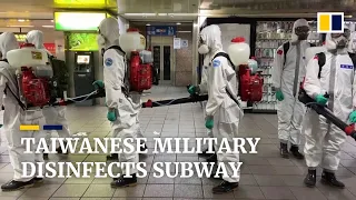 Taiwan deploys military to disinfect subway station after Covid-19 cases surge