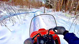 Буран, каптюр, трицикл; Проверка транспорта в снегу…