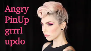 Front swirl updo | My PinUp hairstyle for demonstrations