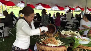 Laos and Thai food tasting festival at Wat Pa Laos Buddhadham in Rochester, New York!