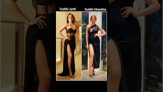 Surbhi jyoti🆚Surbhi chandna same color😍who is your favorite actress🥰#shortfeed #viral #short #shorts