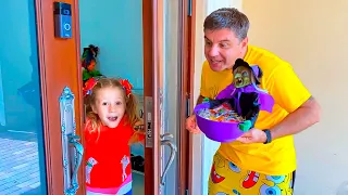 Nastya and dad Halloween toys and stories for kids