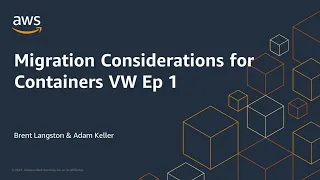 Containers Migrations with Amazon ECS - AWS Virtual Workshop