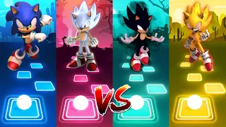 Sonic - Hyper Sonic - Dark Sonic - Fleetway Super Sonic | Tiles Hop EDM Rush!