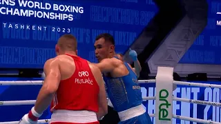 R64 92+KG PRATLJACIC LUKA (CRO) vs BAYIKEWUZI DANABIEKE (CHN) |  IBA World Boxing Championships 2023