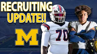 HUGE Michigan Football Recruiting Update!! Latest on Multiple Top Targets, Recruits Visits, and More