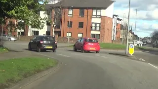 FALKIRK FC STADIUM TO STENHOUSEMUIR FC STADIUM drive through with live commentary