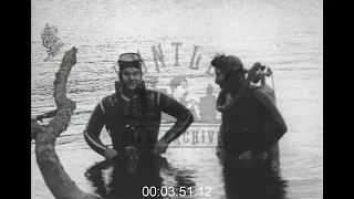 Divers in Loch Ness, 1960s - Archive Film 1064478