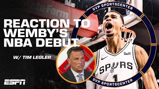 Tim Legler on Wemby's NBA debut: 'He was the 3rd or 4th option on most trips!' | SC with SVP