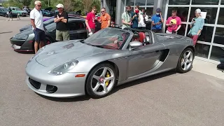 Porsche Carrera GT Start Up, Pull Away, and Fly By.