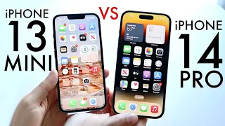 iPhone 14 Pro Vs iPhone 13 Mini In 2023! (Comparison) (Review)