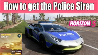 How to get the Police Siren in Forza Horizon 5