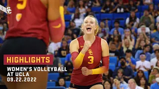 Women's Volleyball: USC 3, UCLA 1 - Highlights (09/22/22)