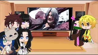 Kamaboko squad + Aoi react to Dmc 5 Dante vs Vergil ending