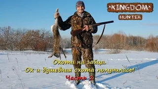 Охота на зайца.  Ох и душевная охота получилась! Часть 2