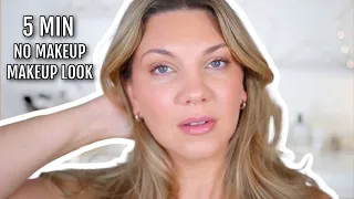 5 MIN MAKEUP EXPRESS : MON NO MAKEUP , MAKEUP LOOK ! ⚡️MA ROUTINE SOIN ET MAKEUP MATINS PRESSÉS⚡️