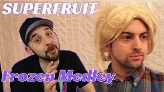 REACTION to Superfruit Frozen Medley ft. Kirstie! I DIED LAUGHING!