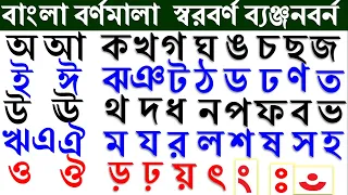 অ আ ই ঈ উ ঊ ঋ এ ঐ ও ঔ  ক খ গ ঘ ঙ চ ছ জ ঝ ঞ ট ঠ ড ঢ ণ ত থ দ ধ ন প ফ ব ভ ম Soroborno Banjonborno