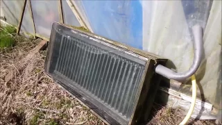 DIY Solar collector and storage for my greenhouse