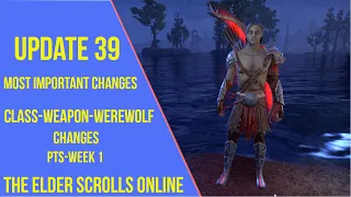 ESO Class and Weapon Changes Update 39