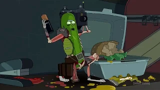 RICK AND MORTY---PICKLE RICK VS JAGUAR IN A BATTLE TO THE DEATH AT THE RUSSIAN EMBASSY---FULL HD