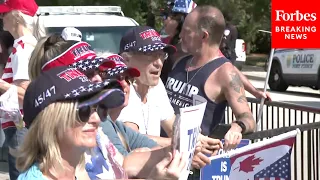 Trump Supporters Demonstrate Outside Federal Courthouse In Ft. Pierce, Florida